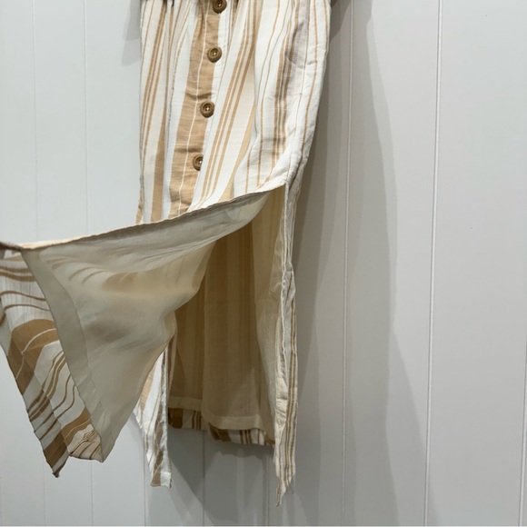 L*Space Day Dreamer Strapless Midi Dress in Sunsational Stripe Boho Beach XS - Picture 8 of 16